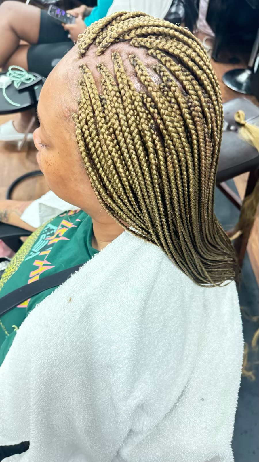 Blonde braids
